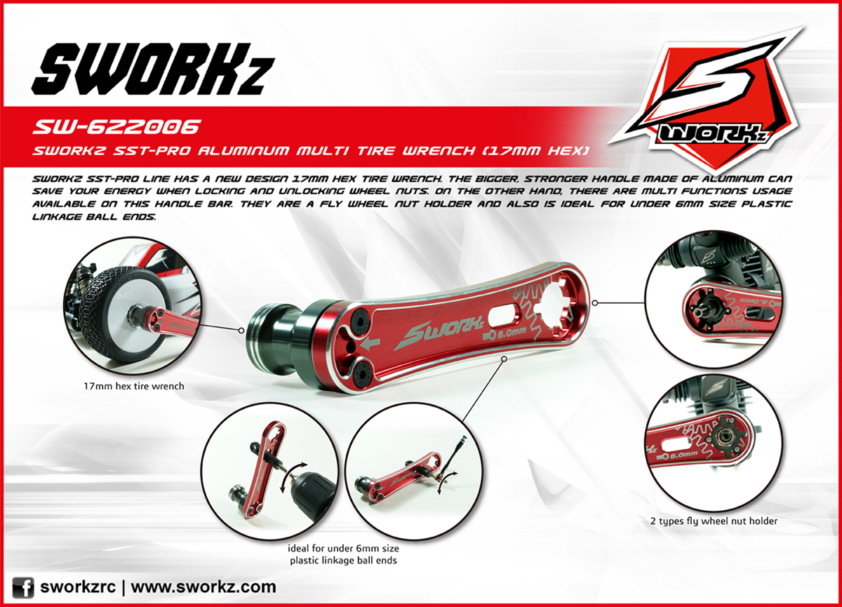 SW-332048 S12-2 Series Aluminum Rear Shock Tower Support - SWORKz